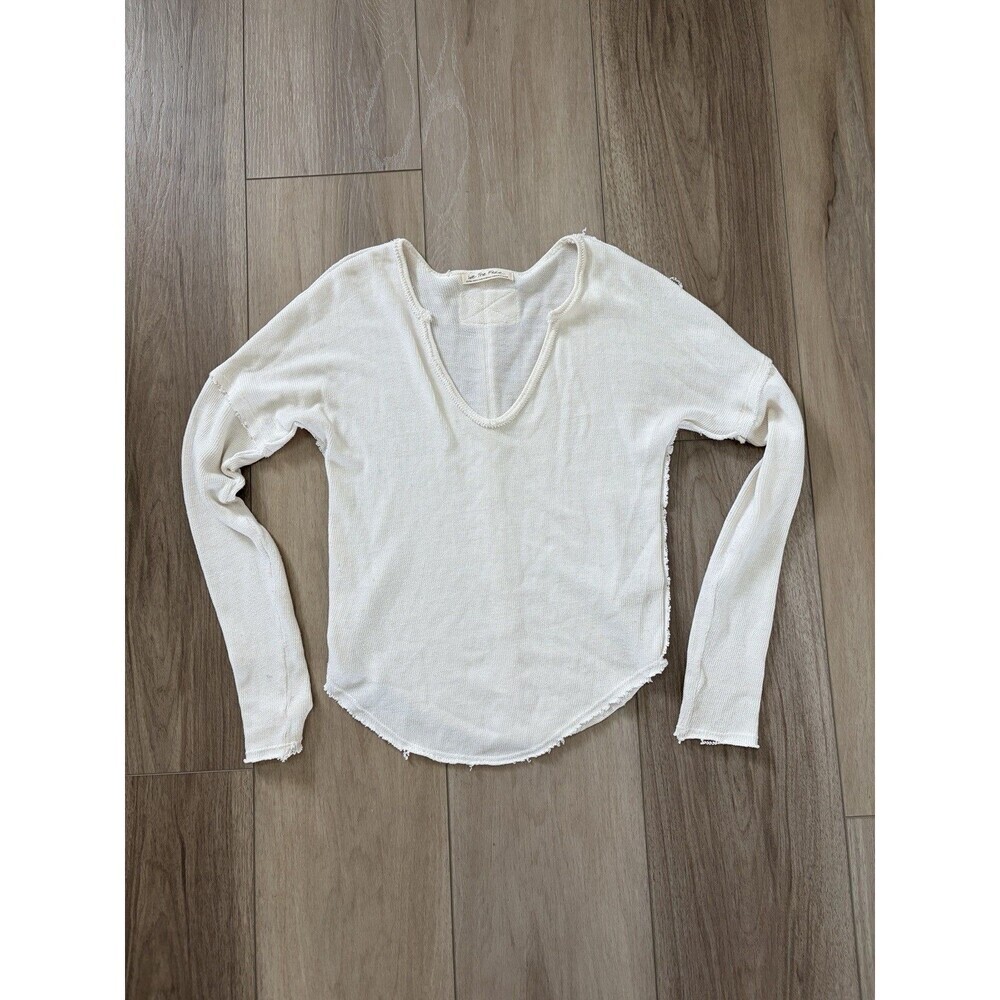 FREE PEOPLE We the Free  Thermal Long Sleeve Shirt Top Boho Festival Womens XS